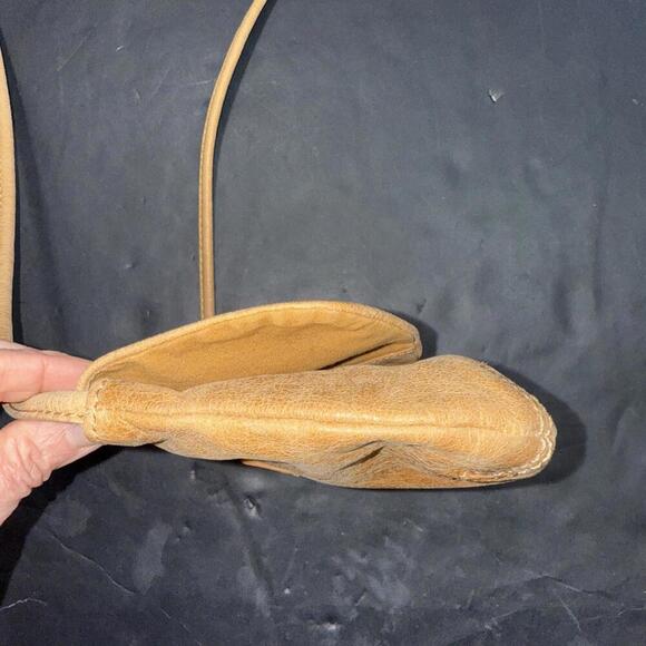 Fossil Boho Brown Leather Crossbody Bag Purse Key Adjustable Vintage Y2K - Picture 12 of 14